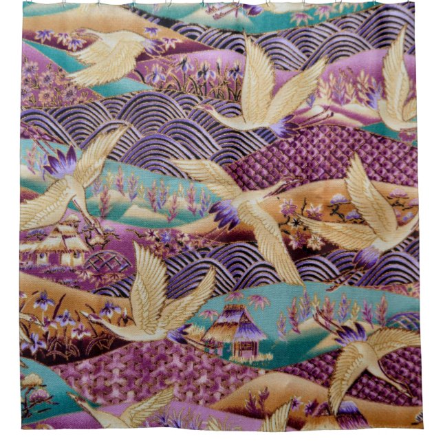 Cortina De Ducha Patrón de tela textil (Anverso)