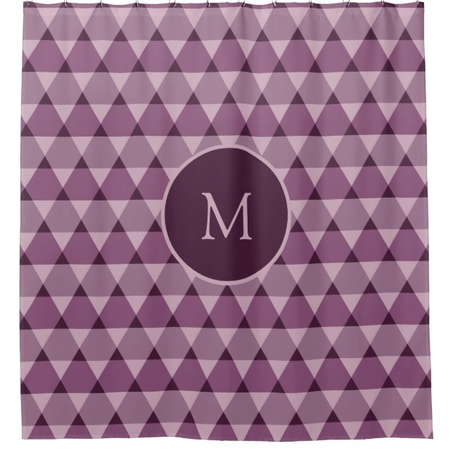 Cortina De Ducha Patrón de triángulos (Anverso)