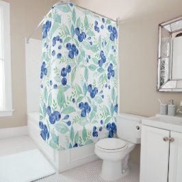 Cortina De Ducha Patrón de verano de verano de arándanos ruidosos