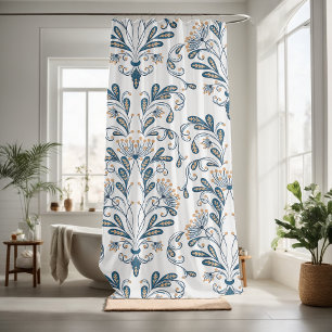 Cortina De Ducha Patrón decorativo sin fisuras que capta los ojos