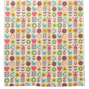 Cortina De Ducha Patrón escandinavo