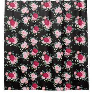 Cortina De Ducha Patrón floral