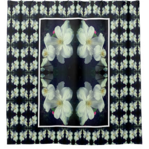 Cortina De Ducha Patrón floral abstracto del par floral de los clem
