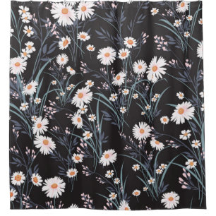 Cortina De Ducha Patrón floral de primavera sin soldadura con mare