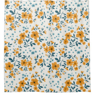 Cortina De Ducha Patrón floral vintage a la moda. Endless de