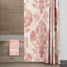 Patrón Floral Vintage Acuarela Damask Rosa