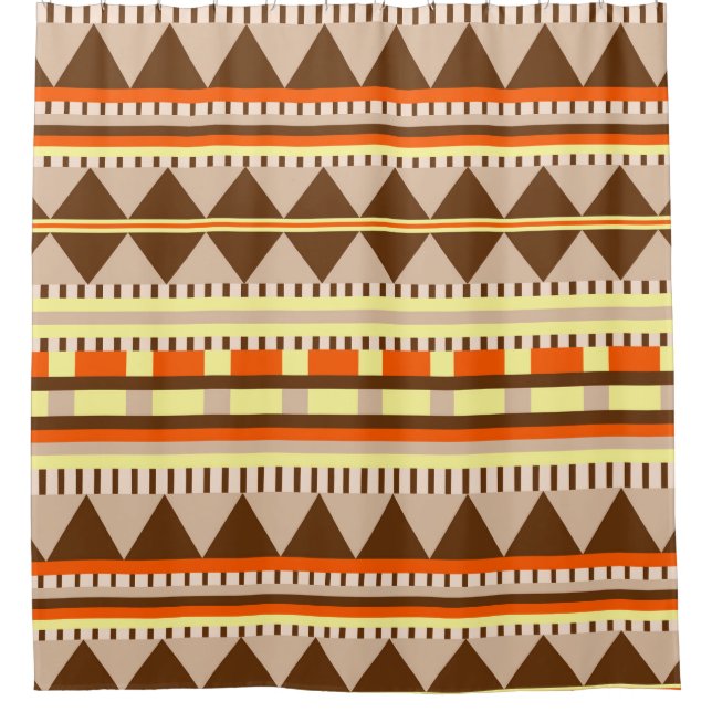 Cortina De Ducha Patrón geométrico (Anverso)