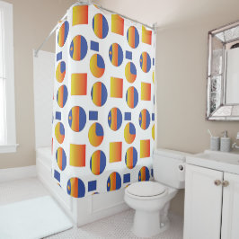 Cortina De Ducha Patrón geométrico abstracto