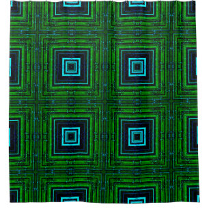 Cortina De Ducha Patrón geométrico abstracto con abstención kaleido