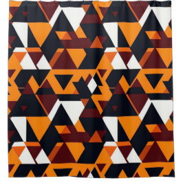 Cortina De Ducha Patrón geométrico abstracto moderno 1-Cortina de d