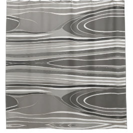 Cortina De Ducha Patrón geométrico gris de abstracto moderno