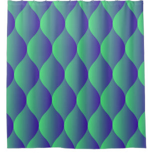 Cortina De Ducha Patrón geométrico moderno con formas abstractas en