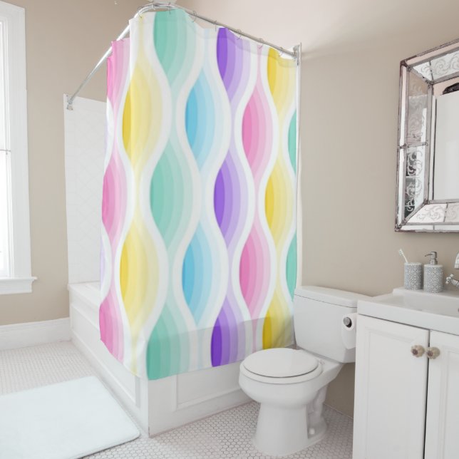 Cortina De Ducha Patrón hermoso para (In situ)