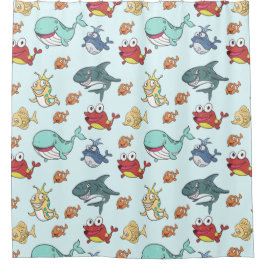 Cortina De Ducha Patrón infantil adorable