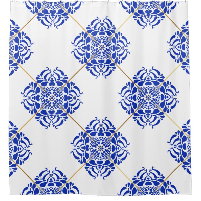 Cortina De Ducha Patrón ininterrumpido de españa tradicional. Cerám (Anverso)