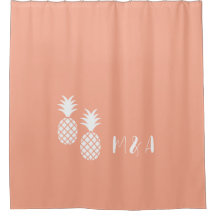 Patrón moderno de piña blanca rosada
