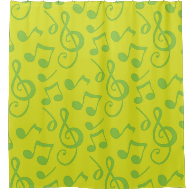 Cortina De Ducha Patrón musical (Anverso)