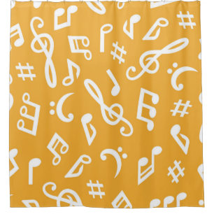 Cortina De Ducha Patrón musical