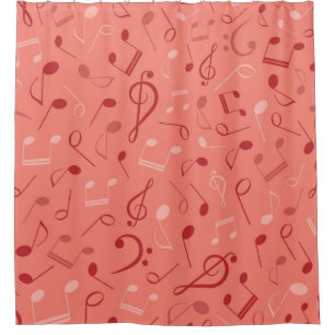 Cortina De Ducha Patrón musical