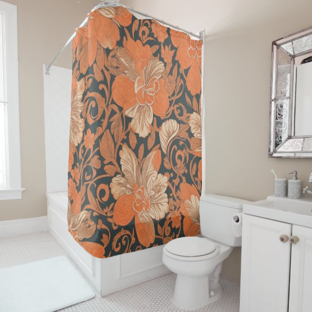 Cortina De Ducha Patrón Ohai Alii v2 impreso en hawaiano (In situ)