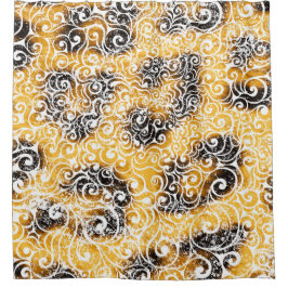 Cortina De Ducha Patrón Swirly Leopard