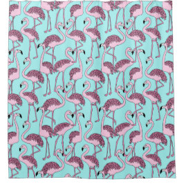 Cortina De Ducha Patrón tropical