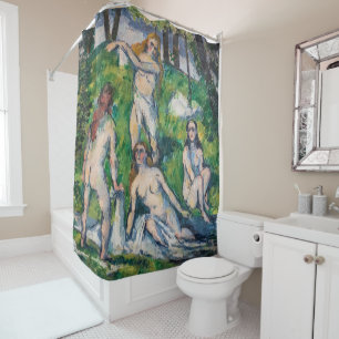 Cortina De Ducha Paul Cezanne - Cuatro Bañistas