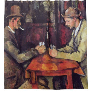 Cortina De Ducha Paul Cezanne - Los Jugadores de Cartas Pintura Art