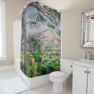 Cortina De Ducha Paul Cezanne - Mont Sainte-Victoire y Pino Grande