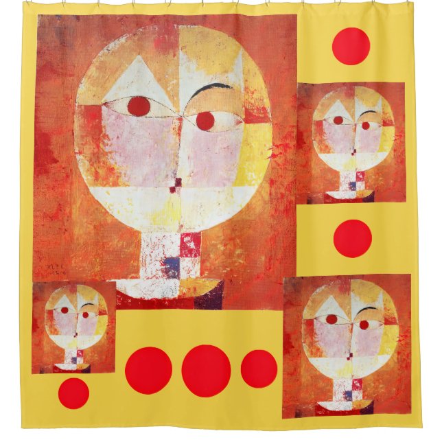 Cortina De Ducha Paul Klee Senecio (Anverso)
