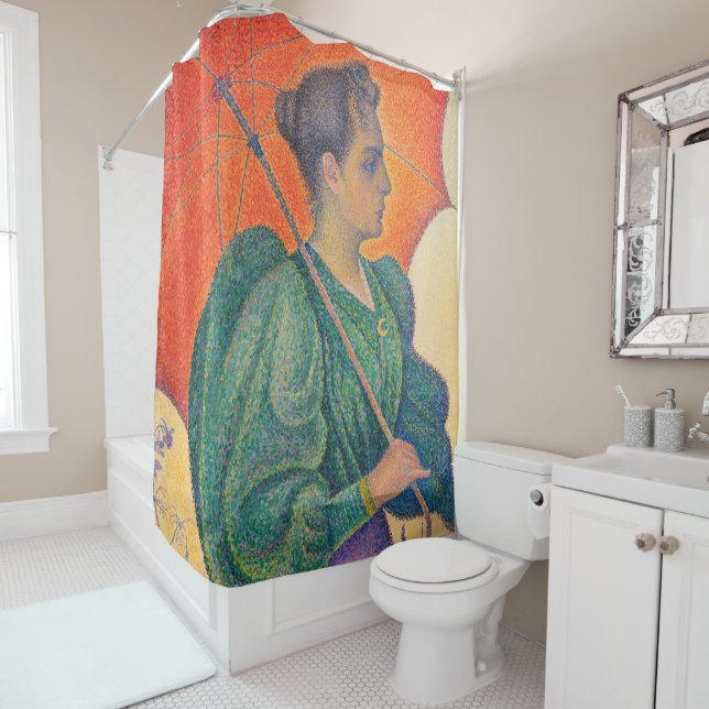 Cortina De Ducha Paul Signac - Mujer con parasol (In situ)