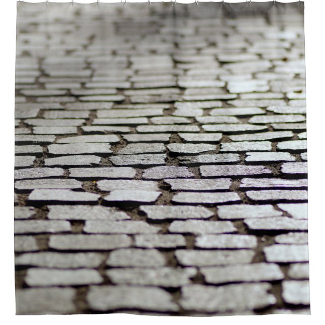 Cortina De Ducha Pavement cobblestones walkway (Anverso)