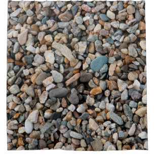 Cortina De Ducha Pavement pebble textureabstract, home decor, backg