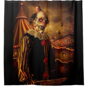 Cortina De Ducha Payaso de circo asustadizo