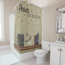 Paz en la Tierra - Pueblo de Snowman Art Folk