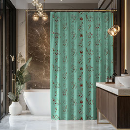 Cortina De Ducha Peaceful Holiday Curtain Retro Pastel Bathroom