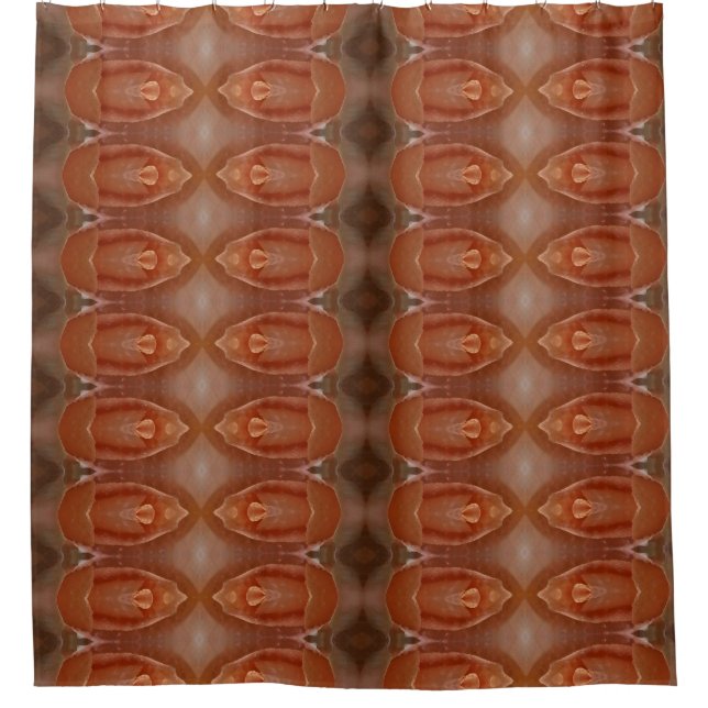 Cortina De Ducha Peach Ikat 5 (Anverso)