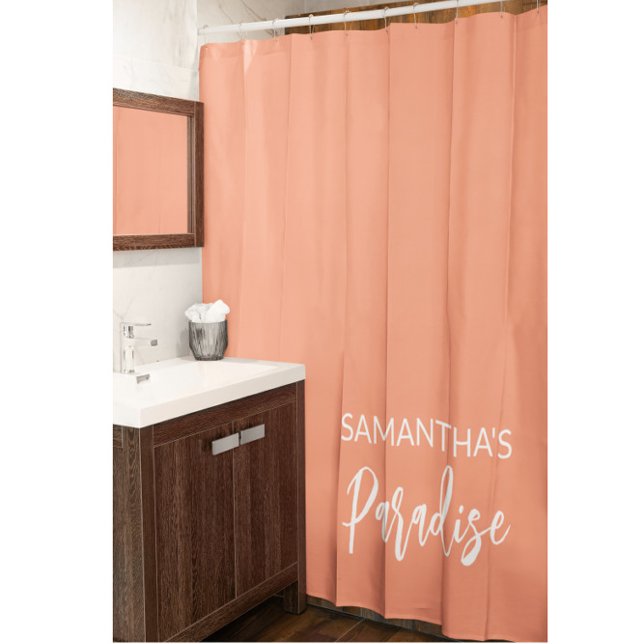 Cortina De Ducha Peach moderno (Subido por el creador)