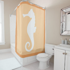 Cortina De Ducha Peach Seahorse