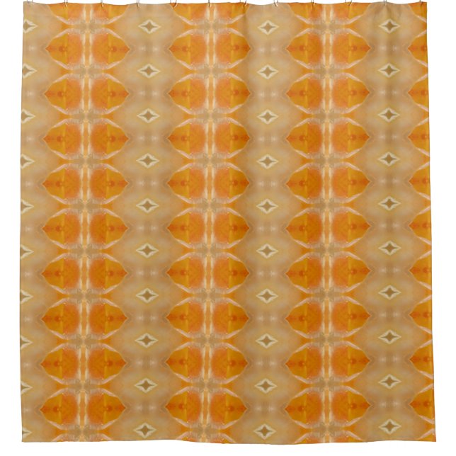 Cortina De Ducha Peachy Ikat 4 (Anverso)