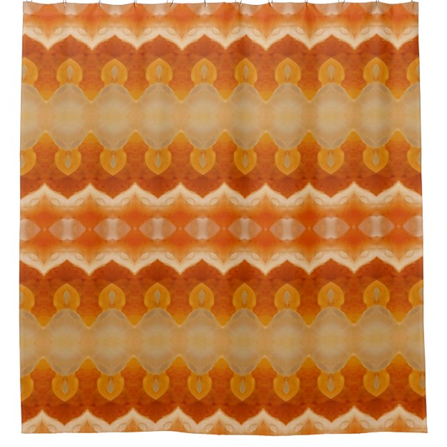 Cortina De Ducha Peachy Ikat 6 (Anverso)