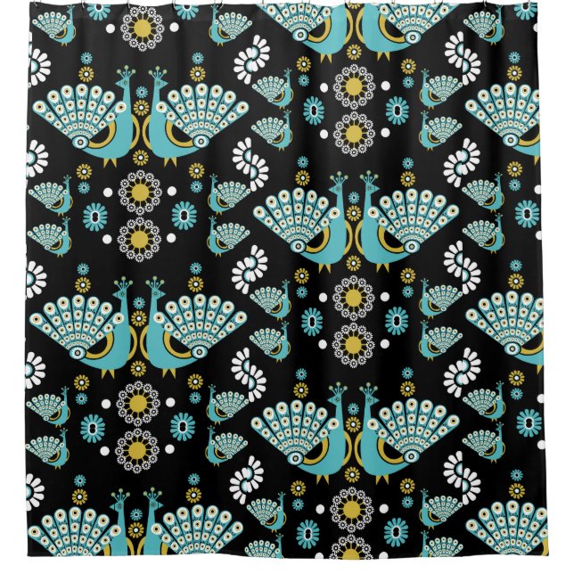 Cortina De Ducha Peacock Art (Anverso)