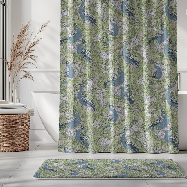 Cortina De Ducha Peacock Garden in Blue Green Grey (Subido por el creador)
