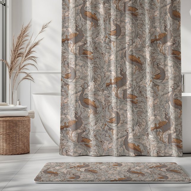 Cortina De Ducha Peacock Garden in Saffron Grey Beige (Subido por el creador)