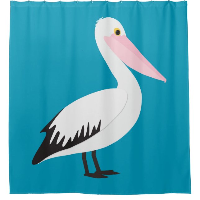 Cortina De Ducha Pelícano (Anverso)