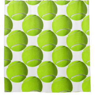 Cortina De Ducha Pelota de tenis amarilla