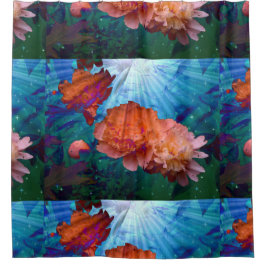 Cortina De Ducha Peonies Under Water