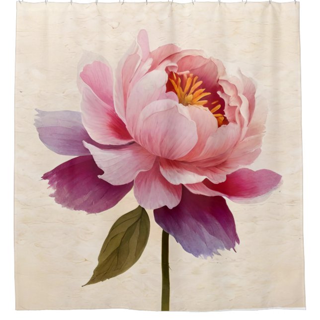 Cortina De Ducha Peony Flower (Anverso)
