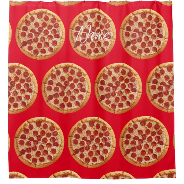Cortina De Ducha Pepperoni Pizza Thunder_Cove (Anverso)