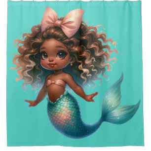 Cortina De Ducha "Pequeña Mermaid Delight"